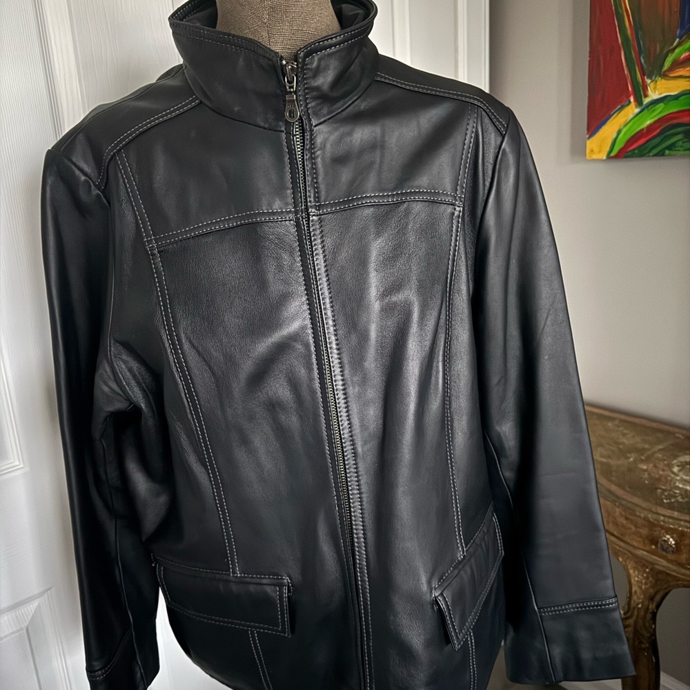 Danier Black Leather Jacket